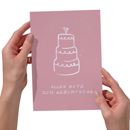 Geschenkkarte in Grußkarte mit Umschlag - per Post