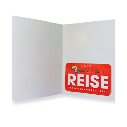 Geschenkkarte in Grußkarte mit Umschlag - per Post